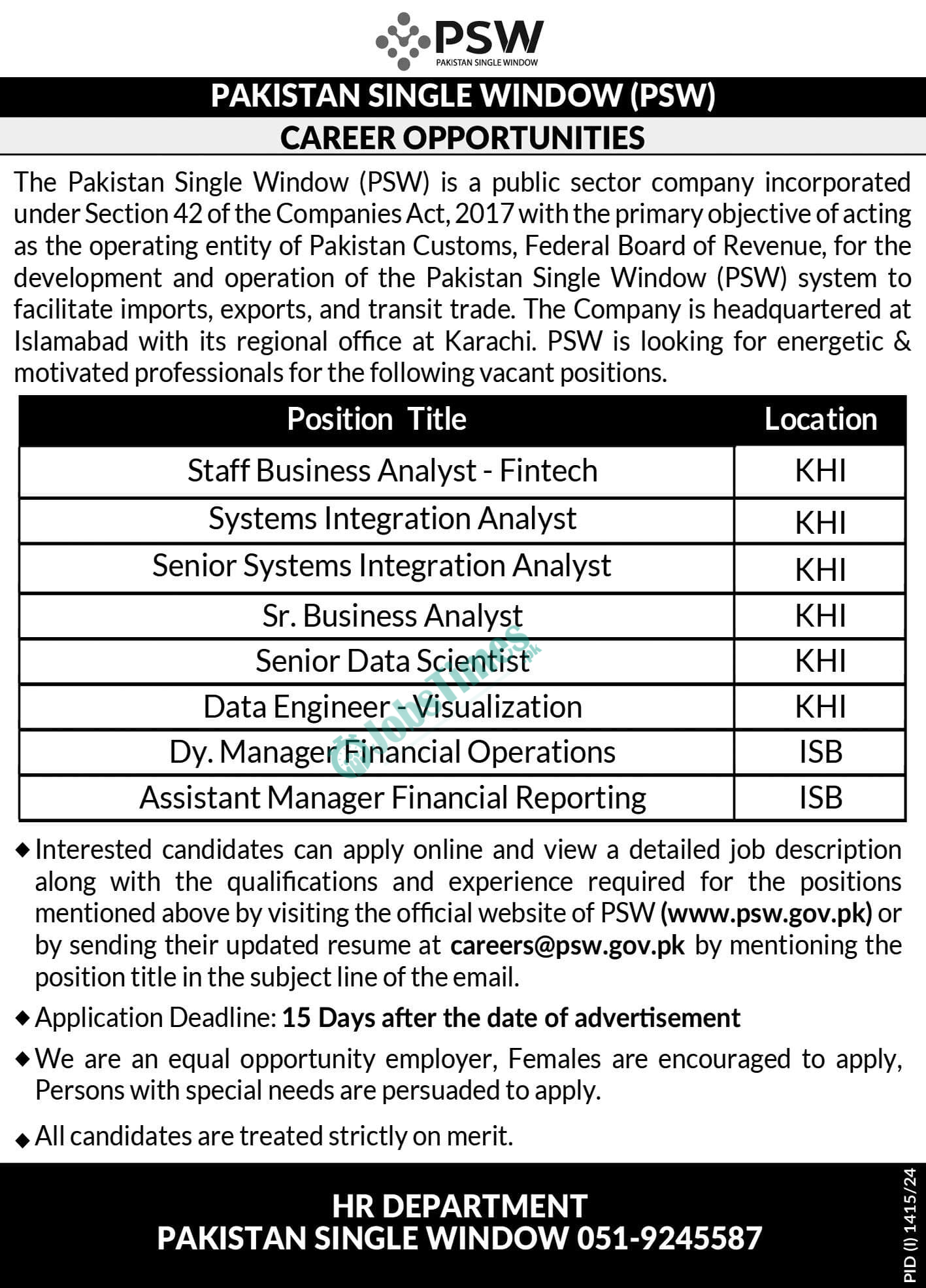 PSW Jobs