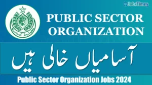 Public Sector Organization Sindh Jobs 2024