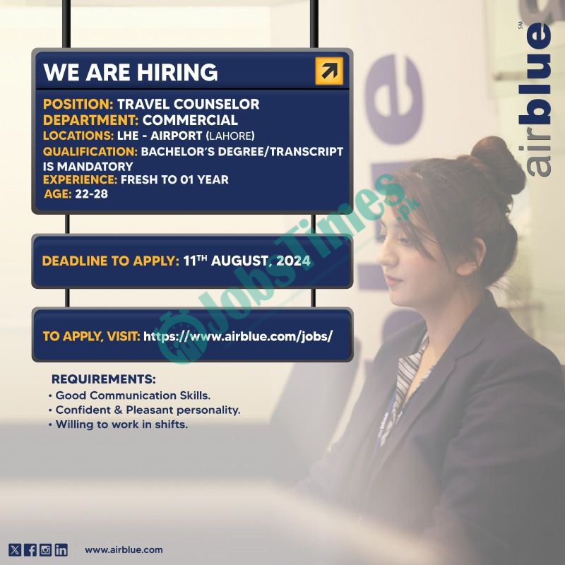 Airblue Jobs 2024