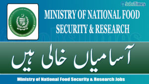 Ministry of National Food Security & Research jobs