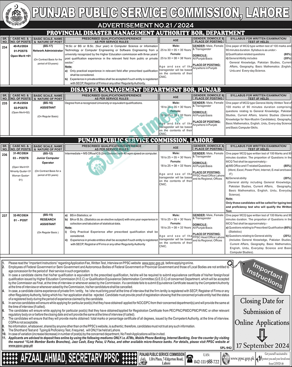 PPSC Jobs