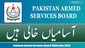 Pakistan Armed Services Board PASB jobs