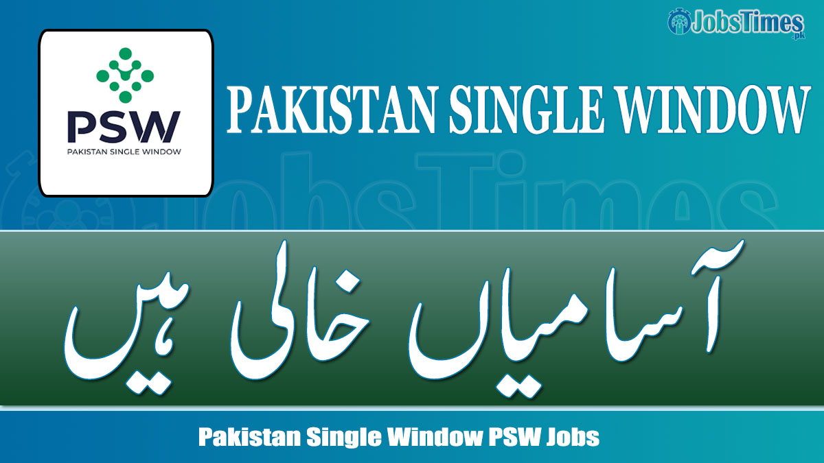 Pakistan Single Window PSW jobs