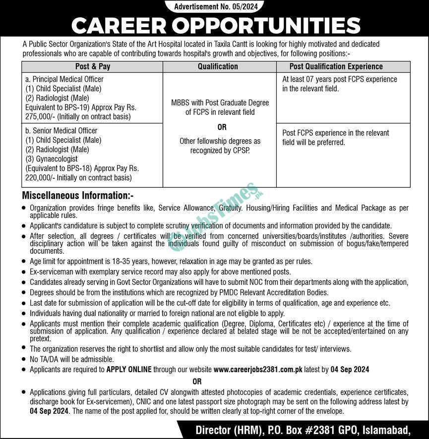 Public Sector Organization PO Box 2381 Jobs 2024