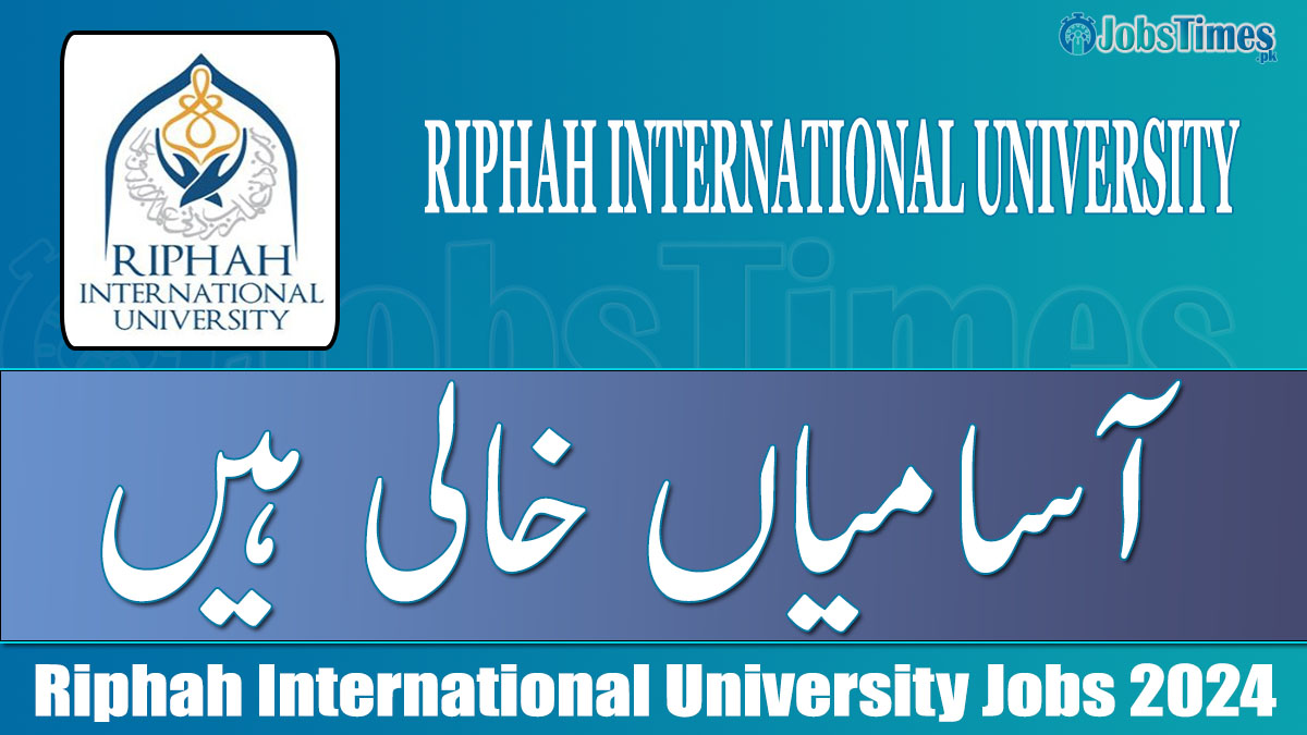 Riphah International University jobs