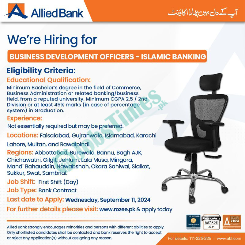 Allied Bank Limited Jobs 2024