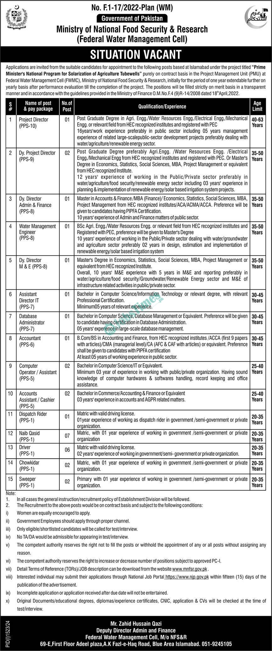 MNFSR Jobs 2024