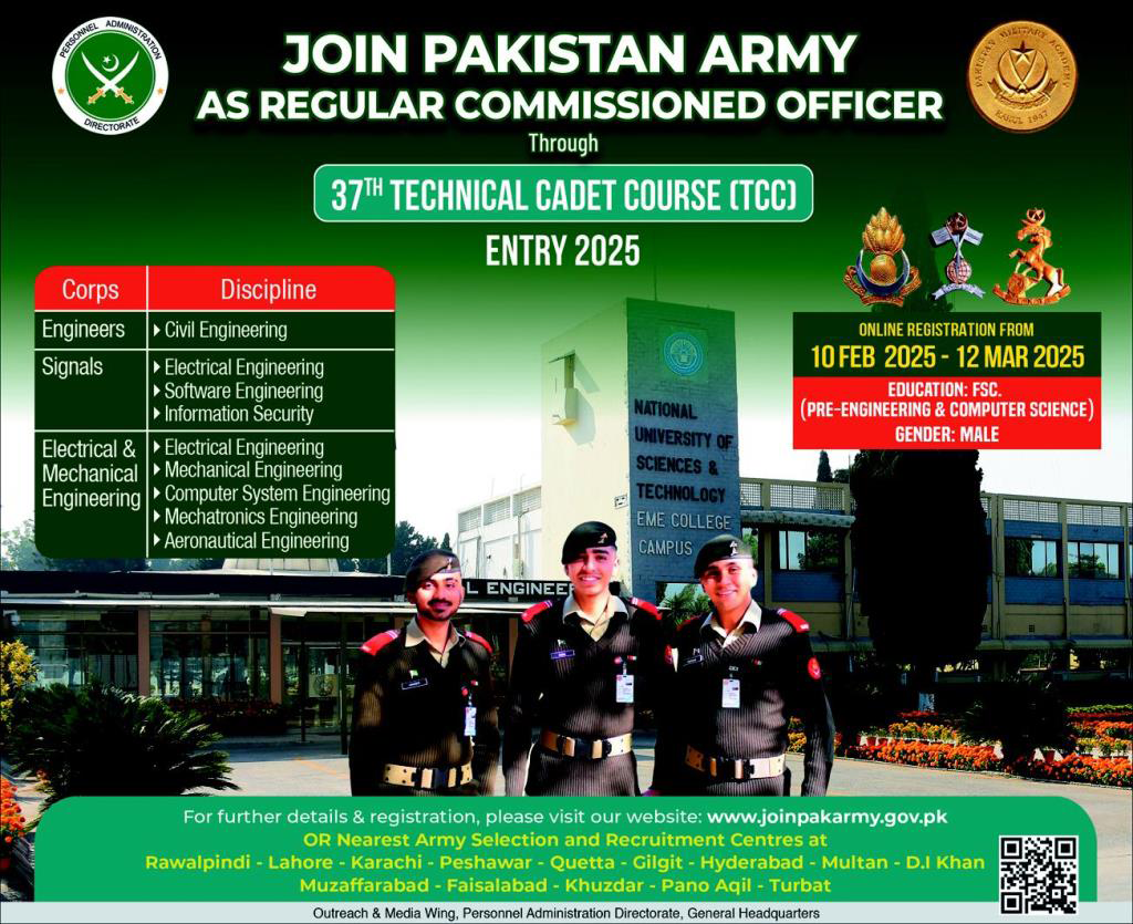 Join Pakistan Army Jobs 2025