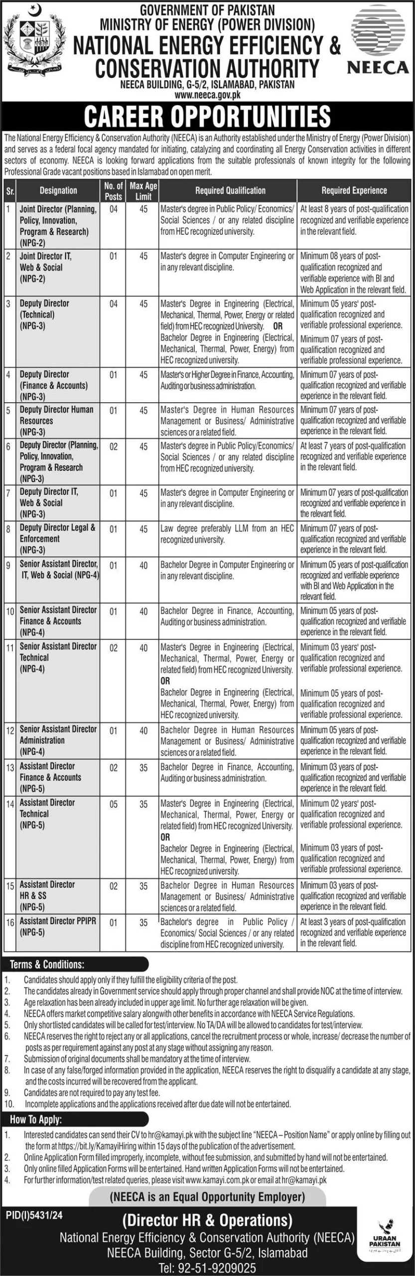 NEECA Jobs 2025